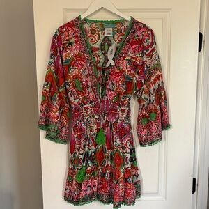 Colorful Paisley Midi Dress